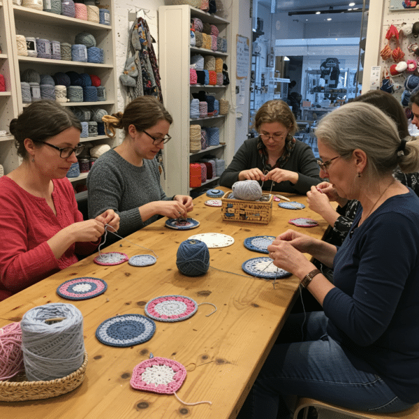 atelier crochet dessous de tasse