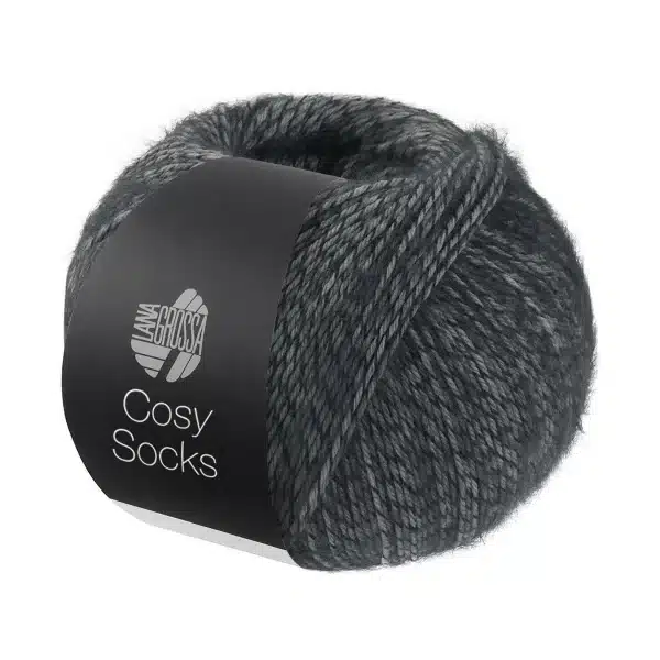 lana grossa cosy socks 0007 dunkelgrau